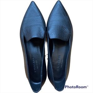 NWOT EVERLANE leather “point modern” black loafer women’s size: 9